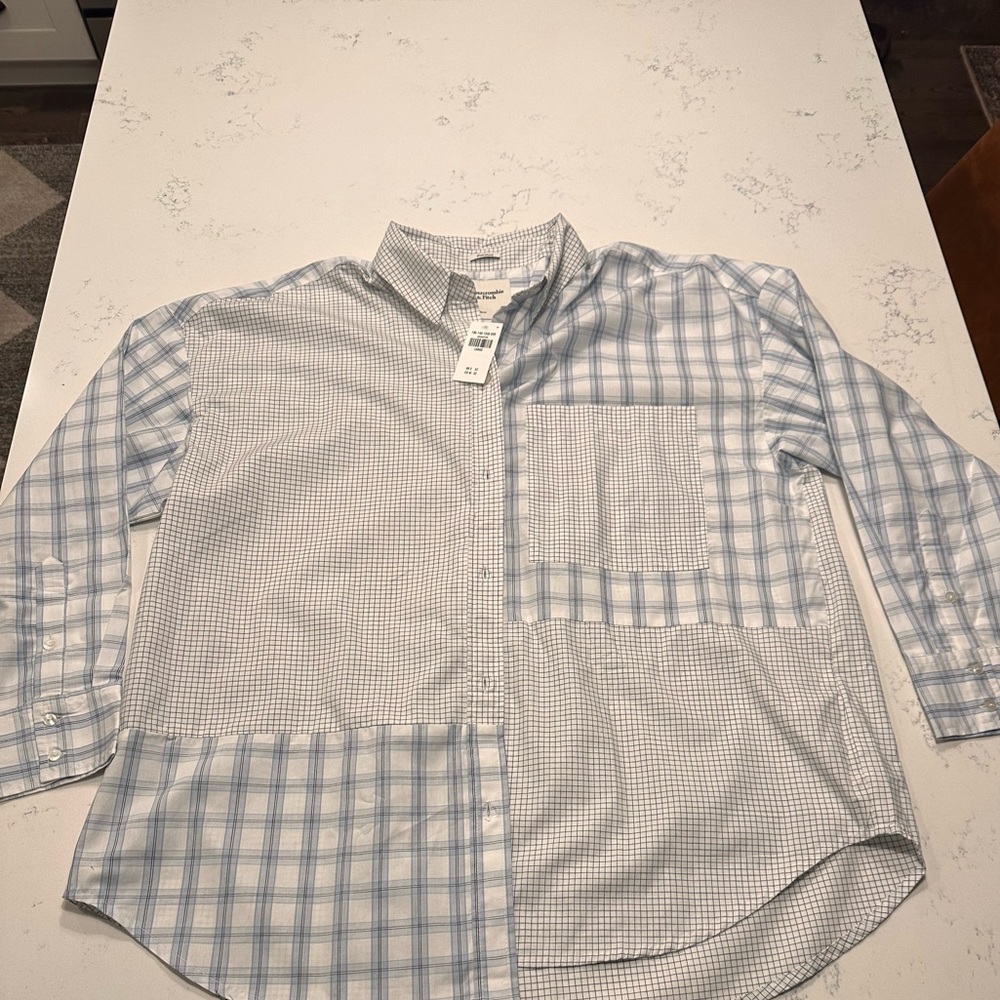 Abercrombie & Fitch oversized poplin button down